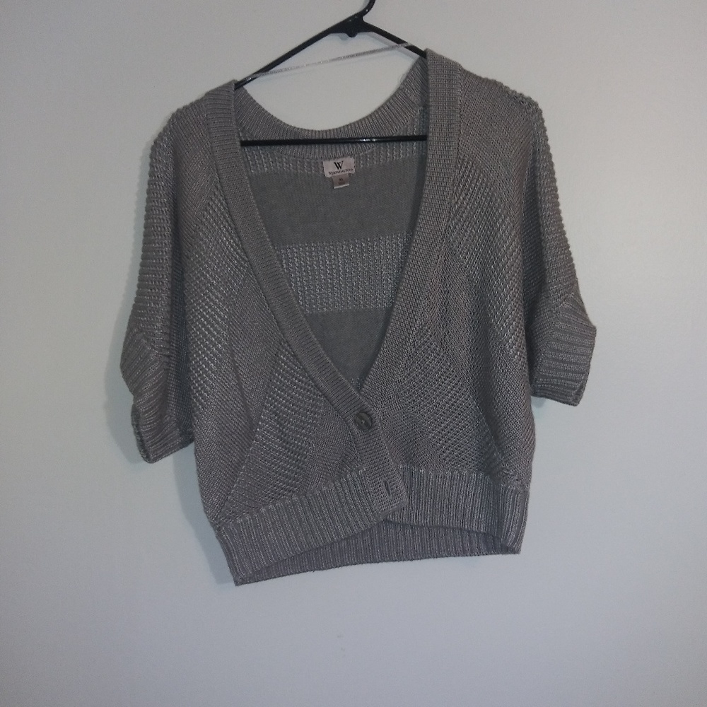 Short sleeve cardigan